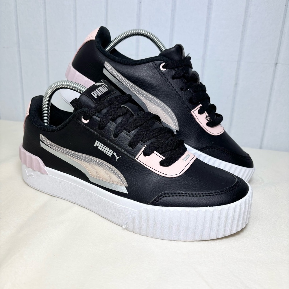 Puma Carina Lift Black and Pink Women's Sneakers Size 10